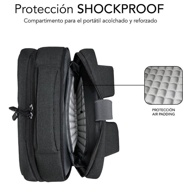 Subblim Mochila Traveller Airpadding 15,6 Pulgadas Gris Subblim Mochila Traveller Airpadding 15,6 Pulgadas Gris